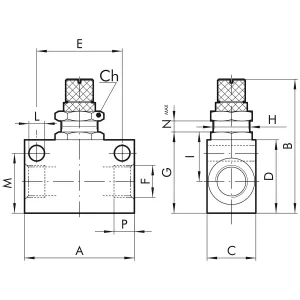 Flygregulator 1/2 Rflu