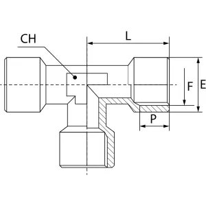 T-Koppling 1/4 Inv Mässing A11