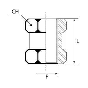 Muff M5 Inv Mässing A3