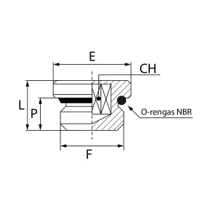 Plugg 1/2 Utv Mässing A7