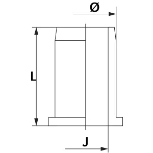 Stödhylsa 10X8 B12 Mässing