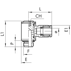 Instickskoppling 10Mm-1/4 Enkelbanjo R15 Utv