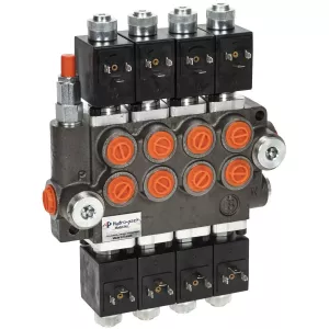 Riktningsventil 3/8 12V 50L 4-Spole Dubbelverkande