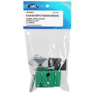 Rörklammer 8Mm Dubbel Klammer Packad 2 Par