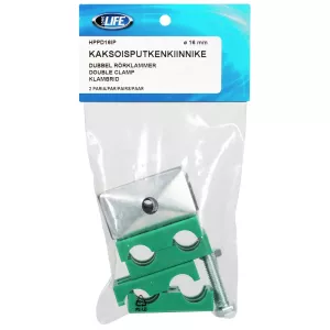 Rörklammer 16Mm Dubbel Klammer Packad 2 Par