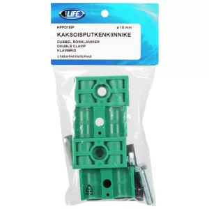 Rörklammer 18Mm Dubbel Klammer Packad 2 Par
