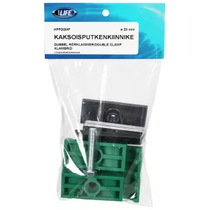 Rörklammer 20Mm Dubbel Klammer Packad 2 Par