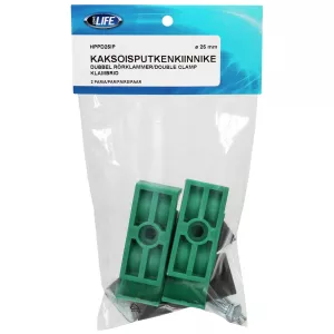 Rörklammer 25Mm Dubbel Klammer Packad 2 Par