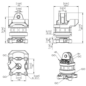 Rotator Cr400 4Tn Fläns 140X141