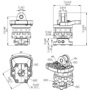 Rotator Cr500 5.5Tn Fläns 4X173