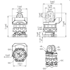 Rotator Cr505Sl 5.5Tn Fläns 6X173