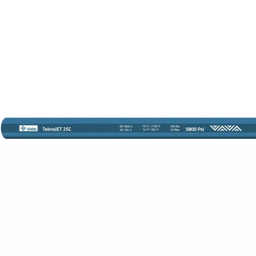 Högtrycksslang 2Sc-1/4 400Bar 150C Blå