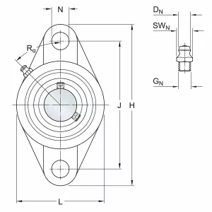 Oval Fläns 40Mm Skf