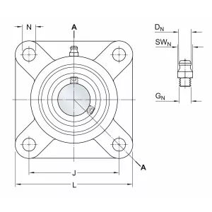 Lagerenhet Fläns 25Mm Skf