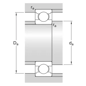 Spårkullager 40X80X18 C3 Skf