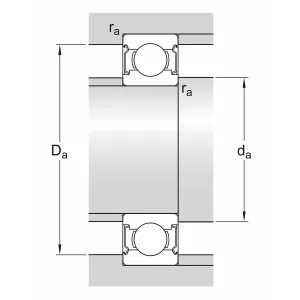 Spårkullager 6X13X5 Skf