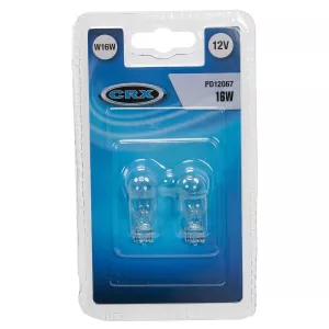 Glödlampa T15 W16W 12V Glas 2St