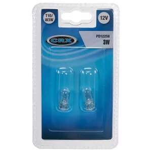 Glödlampa T10 W3W 12V Glas 2St