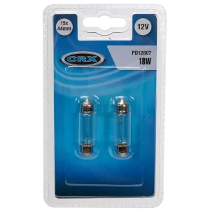 Glödlampa Sv8.5 44Mm 18W 12V 2St