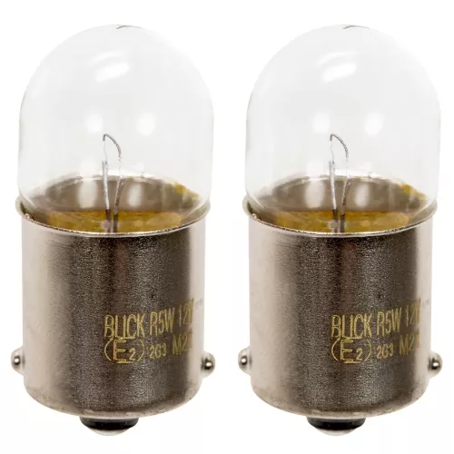 Glödlampa Ba15S R5W 12V 2St