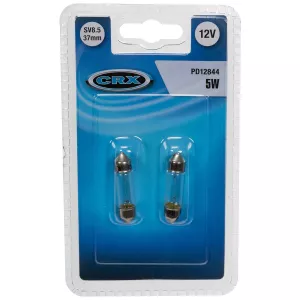 Glödlampa Sv8.5 37Mm 5W 12V 2St