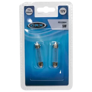 Glödlampa Sv8.5 44Mm 5W 12V 2St