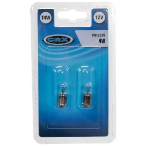 Glödlampa Ba9S T4W 12V 2St