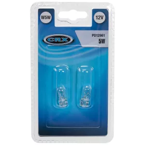 Glödlampa T10 W5W 12V Glas 2St