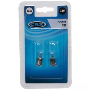 Glödlampa Ba9S T4W 24V 2St