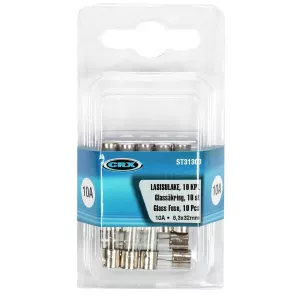 Säkring Glas 10A 6,3X32 10St