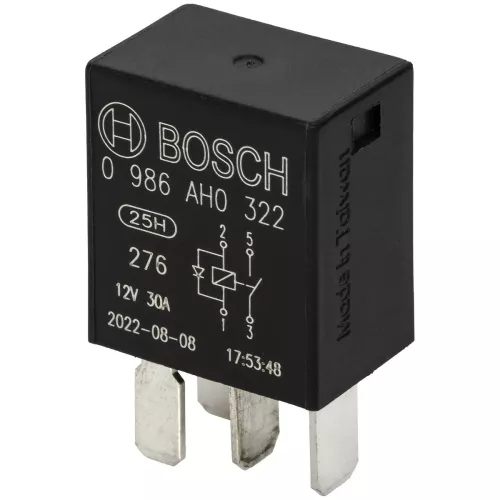 Mikrorelä 4-Pol 12V 30A Med Diod