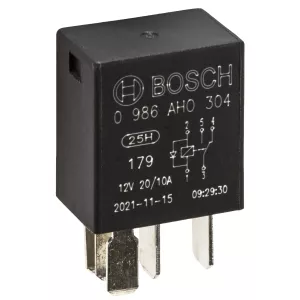 Mikrorelä 5-Pol 12V 20/10A Med Diod