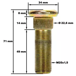 Hjul Bult Valmet Valtra