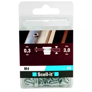 Blindnitmutter M4X11Mm 40St Stål