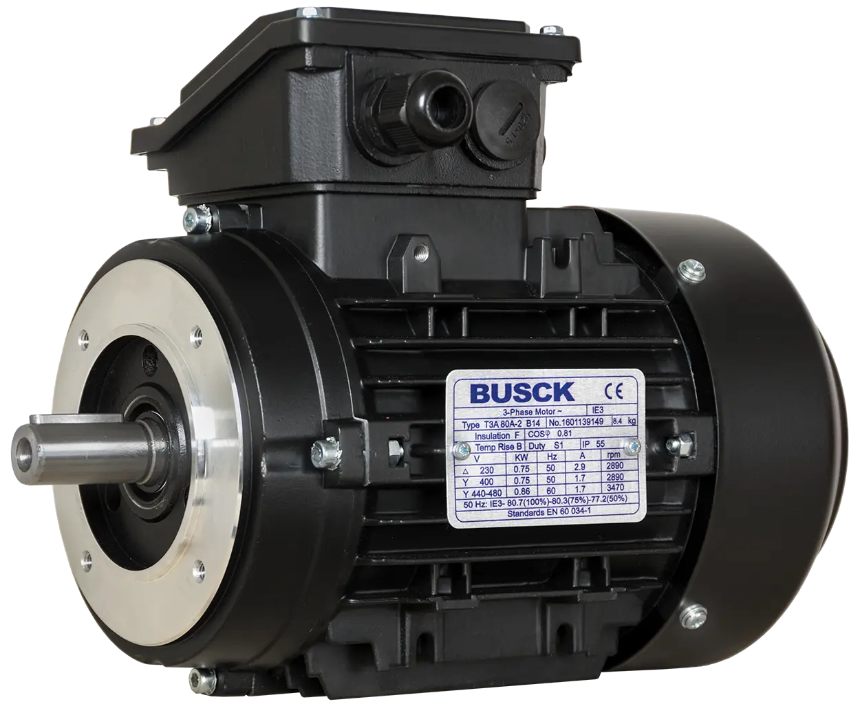 Elmotor 400V/230V 0,75Kw 2800Rpm B14