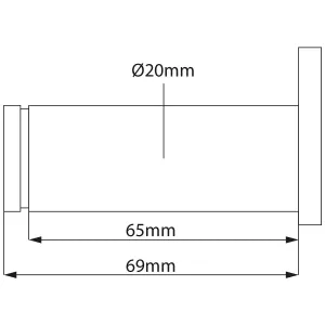 Ledtapp Styrcylinder 20Mm 5173252