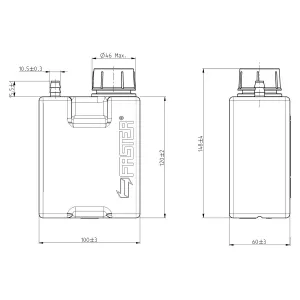 Oljeinsamlingsflaska 600Ml