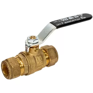 Kulventil 15-15 Klämringskopplings Mässing