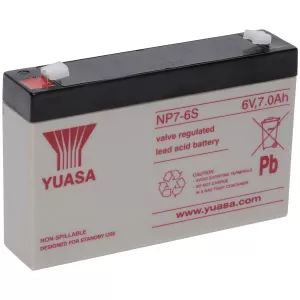 Batteri Yuasa Standby 6V/7Ah 151X34X97,5