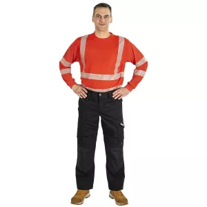 Långärmad Varselskjorta Xs Titan Fl.Röd Kl2