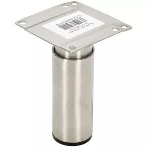 Bordsben Stål 85-130 X 30/33Mm Rund Rostfri