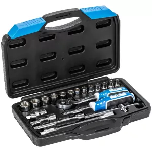 Hylsnyckelsats 1/4" 21 Delar