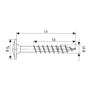 Träskruv Med Fläns 6,0X80Mm 100St Tx30 Wirox