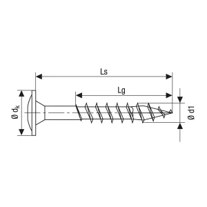 Träskruv Med Fläns 8,0X50Mm 50St Tx40 Wirox
