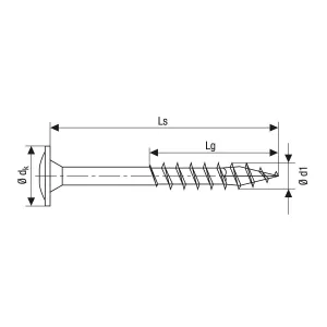 Träskruv Med Fläns 8,0X140Mm 50St Tx40 Wirox