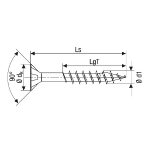 Träskruv Fs 3,5X50Mm 200St Tx20 Wirox