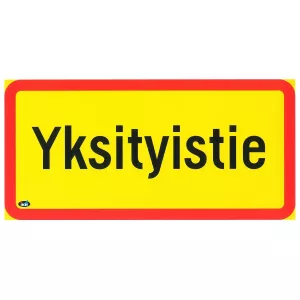 Skylt Privatväg 300X150Mm Alu