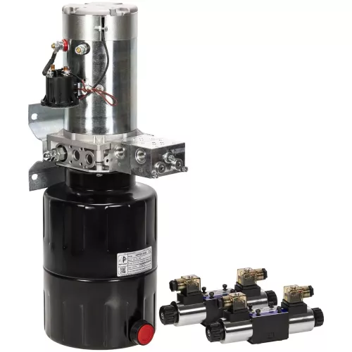 Pumpstation 3Kw 24V 8L 2X2Verkande Valve
