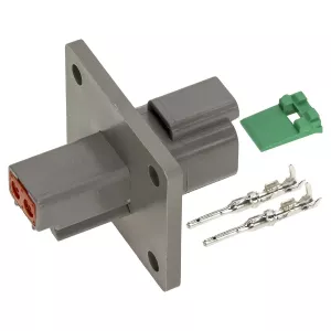 2-Pol Deutsch Kontakt Med Fläns