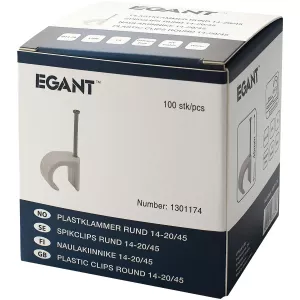 Spikklammer 14-20Mm Vit 100 St